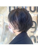 ショート×ニュアンスパーマ☆ 似合わせカット/町屋駅