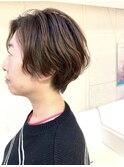 ナチュラルゆるめパーマハンサムショート