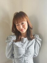 ロンドプランタン 恵比寿(Lond Printemps)&nbsp;パッツン前髪 髪質改善で艶髪に！くびれセミロング