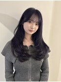 韓国風/レイヤー/小顔/前髪カット/透明感