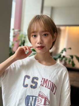 アンバー 池袋(amber) ハイトーンカラー/縮毛矯正/前髪[池袋駅]