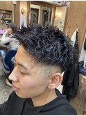 ショートツイストスパイラルパーマスタイル