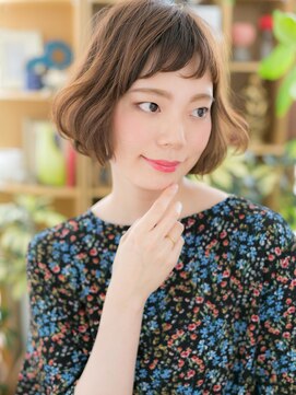 カバーヘア イヴ 戸頭店(COVER HAIR EVE) シースルーバング前下がり韓国風オン眉ボブc5戸頭20代30代40代