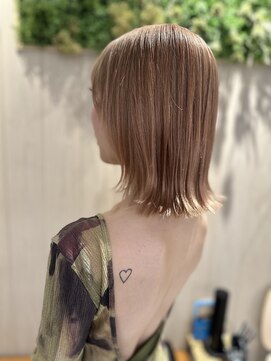 フリーラ 表参道(freera) ピンクベージュうる艶ヘア外ハネ