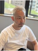 大人海外スキンフェードホワイトベージュ：大村　大心