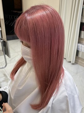 グランデュール 焼津店(GRANDEUR) ピンクカラー ピンクベージュ ブリーチ ケアブリーチ