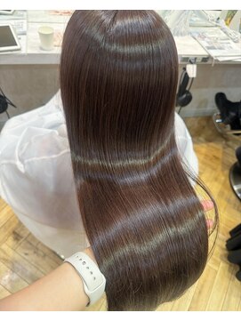 ロンド フィーユ(Lond fille) Chika 柔らか縮毛矯正でサラツヤストレートヘア