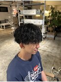 波巻きスパイラル/mensパーマ/波巻きパーマ