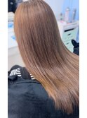 艶髪ブラウン【広島髪質改善】【広島縮毛矯正】