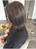 レイヤーボブ×アッシュグレージュ