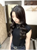 #プルエクステ#カラー#ナチュラル#韓国巻き