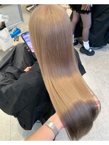 ペレ アネックス 大阪梅田茶屋町店(PELE ANNEX)&nbsp;くびれヘア/アプリコットオレンジ/ハイライトカラー/梅田