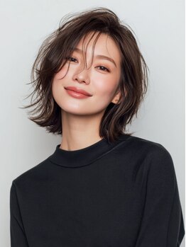 ベイショア(Bay Shore NY)の写真/透け感のある品の良いフォルムはミリ単位で調整♪大人女性が素敵に見えるレイヤーボブが最旬スタイル★