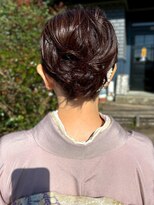 アンティカザサロン(antiqua THE SALON)&nbsp;ヘアセット ヘアアレンジ お団子ヘア 結婚式ヘア 30代 40代 艶髪