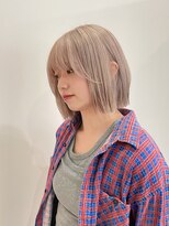 サクラ オモテサンドウ(SAKURA)&nbsp;ホワイトベージュ/フェイスフレーミング/ダブルカラー