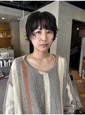 ショートボブ ショートウルフ シャギーウルフ マレットヘア 山中