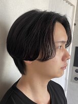 ブルニール 中崎町(BLEUNIR) フェザーパーマ フェザーショート 韓国ヘア ビジネスヘア