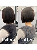 ヘアサロン ドットプラス 町田店(dot. plus) 時短ボブ/ワンホンレイヤー/ミルクティーブロンド/町田