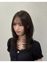 ウィーニード 名古屋(WENEED) Korean Layer cut × Mocha brown