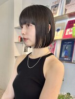 ザ スリック(THE SLICK)&nbsp;黒髪ボブ×髪質改善ぱっつん個性