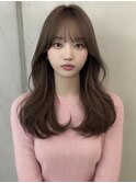 グレージュフェイスレイヤーハイレイヤーアッシュグレー内巻き☆