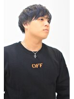 ヘアポジション 田子西店(HAIR Position)&nbsp;【刈り上げマッシュ×ハイライトブルーカラー】