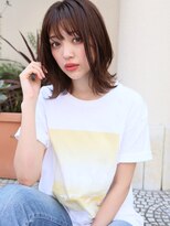 ロエナ(ROENA) 20代30代40代50代ひし形デジタルパーマエアリーミディ黒髪