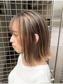 【柔らかい印象】品のある大人ハイライトベージュ