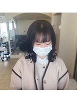 シュシュ(chouchou)&nbsp;ダークグレージュ/外ハネセミディ//