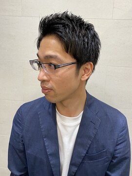 グレイスフル バーバープラチナム 六本木店(Graceful Barber platinum) 【グレイスフル六本木】ビジネスヘアツーブロックアップバング