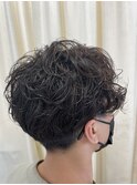 マッシュ過ぎないパーマ