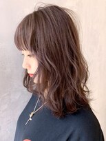 アイティーバイアルバム 下北沢店(IT by ALBUM)&nbsp;ラベンダーグレー_くびれヘアツートンカラー_ba283621