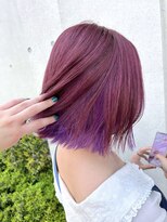 シモキタジャムズ&nbsp;チェリーピンク×ラベンダー＊ダブルカラー/インナーカラー