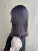 ダブルカラーラベンダーアッシュカラーケアブリーチハイトーン