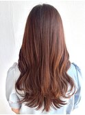 艶髪レイヤーカット/ブラウン