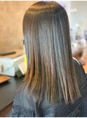 20代30代40代艶感ストレートアッシュグレージュ透明感ロング
