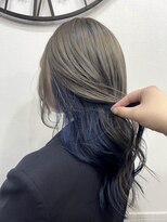 インパークス 町屋店(hair stage INPARKS)&nbsp;インナーカラー/グレージュ/ブルー