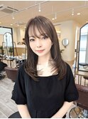 内巻きレイヤースタイル