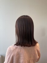 サラ ビューティー サイト 古賀店(SARA Beauty Sight) 外ハネ/ミディアム/暖色系カラー/艶髪/くびれヘア/秋カラー