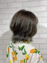 ビスイル 秋葉原店(Vis ill) 大人美人ショートボブパーマウルフパーマアッシュベージュ