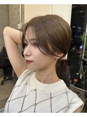 大人可愛い20代30代40代小顔後れ毛顔周りくびれレイヤーカット