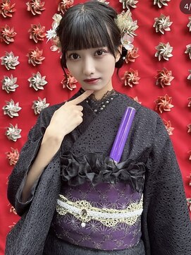 バサラ 立川駅前店(VASARA) 【推し活】イベント 着物レンタル　ヘアセット 編みおろしポニー