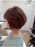 【40代50代60代】前下がりショート&髪に優しいカラー