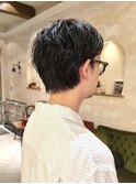 刈り上げないショート/ニュアンスパーマ/オフィスカジュアル