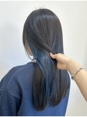 【江添茉友】インナーカラー/ブルーカラー/髪質改善
