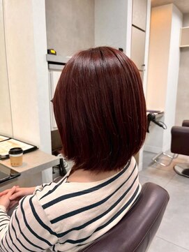 ホワイトストーン WHITE STONE チェリーブラウン艶ボルドーボブ