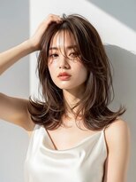 エニー 北千住(any)&nbsp;【any 北千住】ミディアムくびれレイヤー　2wayバング