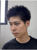 スパイキーショート/短髪パーマ/ピンパーマ