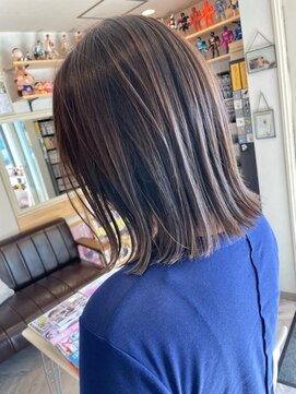 ヘア メイク ココ(hair make coco) シンプルボブ×グレージュ