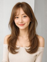 アイリス 天文館店(AIRIS)&nbsp;ブリーチ ハイトーンベージュ レイヤーカット 韓国くびれヘア